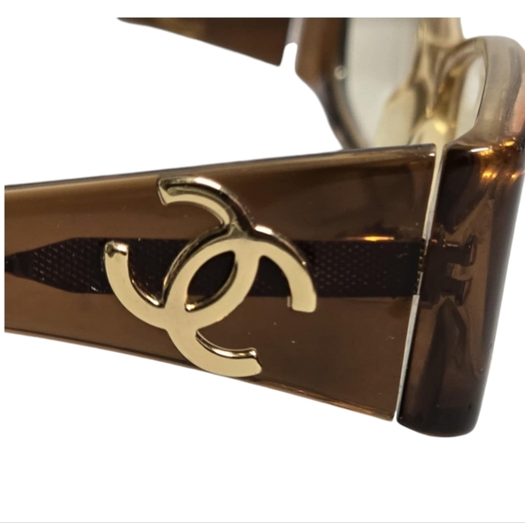 Chanel Eyeglasses Frames 3071 C757 Brown Rectangular With Hard Case and Box - Picture 5 of 16